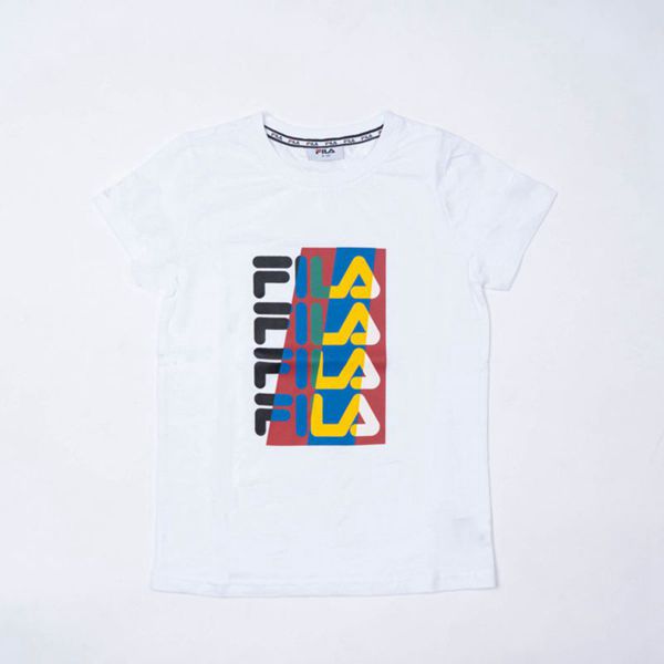 Camisetas Manga Corta Fila Niñas Blancas - Tyler - España 257986YIL